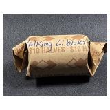 Roll of 20 Walking Liberty silver half dollar