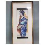 Willem Dooijewaard "Geisha" oil on paper