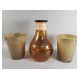 Group of glass vases