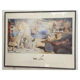 Vintage Salvador Dali framed print