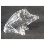 Baccarat crystal wild boar