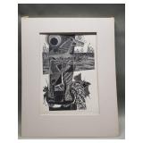 Lenore Rundle Szesko wood engraving on paper