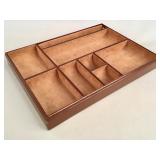 Vintage Alfred Dunhill leather valet tray or