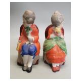 A pair of vintage Japanese porcelain bookends