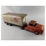 Tin Litho A&P Truck and Trailer Toy