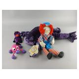 Plush Toys and Rag Doll Lot