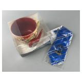 Mug with Spoon and Blue Tie Set