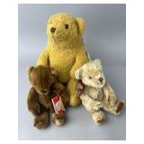 Three Collectible Teddy Bears