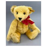Steiff Mohair Teddy Bear with Red Bow
