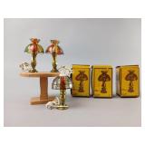 Vintage Electric Mini Lamps With Table