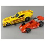 Vintage Plastic Racing Cars