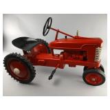 Red Toy Pedal Tractor with Metal Frame