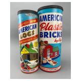 Two Vintage American Toy Canisters