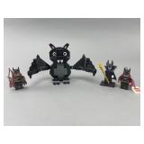 LEGO Figures and Bat Model Set