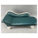 Miniature Chaise Lounge with Upholstery