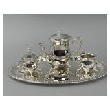 Godinger 4-Piece Silver Plate Tea Set