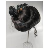 Decorative Wig With Feathers and Curls