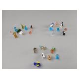 24 Miniature Glass Figurines