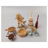 Miniature Wooden Farmhouse Items