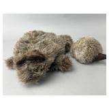 Beaver Puppet and Hedgehog Figurine Set
