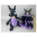 Maleficent Dragon and Maleficent Plush Duo