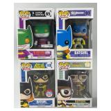 4 Funko Pop DC Collectibles