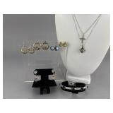 Silver Necklaces, Charms, Earrings, Bracelet