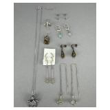 Silver Necklaces, Earrings, Charms