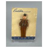 Buddies WWII Military Sweetheart Pin Sew On w/Card