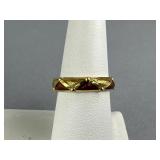 18K YG Hidalgo Autumn Tone Enamel Stackable Band