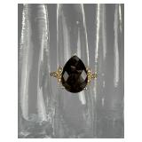 LeVian 14KT Rose Gold Smoky Quartz Diamond Ring