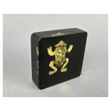 Colombian Goldsmiths Necklace of Frogs Paperweight