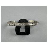 SS Tribal Indian Etched Cuff Bracelet