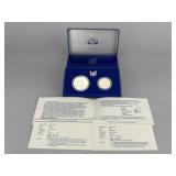 1986 2-Coin Statue of Liberty Proof Set w/Box COA