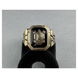10K YG Black Onyx 1958 Madison High Class Ring