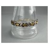 925 & 14K XO (Heart) Link Italy SU 7.5