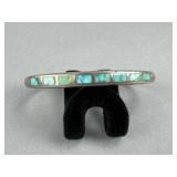 Sterling Silver Inlay Turquoise Cuff Bracelet