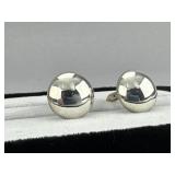 Mexican Modernist .970 Silver Cufflinks ï¿½ TB-04