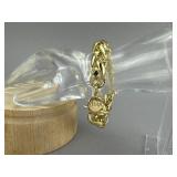 1AR UnoAErre Italian Gold Tone Curb Link Bracelet