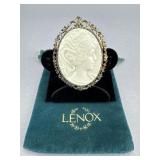 Lenox Sterling Porcelain Cameo Brooch Pendant