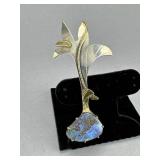 Handmade S.S 14K 18K Boulder Opal Brooch Pin