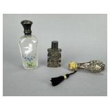 Perfume Silver Towle Flask, Dutch Lid, Mexico LHM