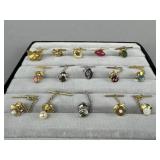 Gold/Silver Tone Dante, Hickok, Swank Tie Tacks