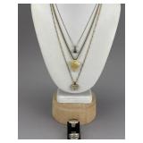 Gold Over Silver Necklaces, Charms, & Rings