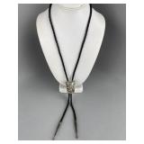 Signed Harry Spencer Sterling Eagle Bolo Tie