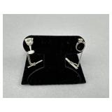 Silver Rhinestone Glass and Diamond Ring Tie Tack