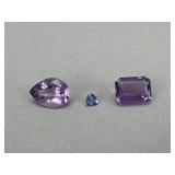 2 Loose Amethyst and Loose Iolite
