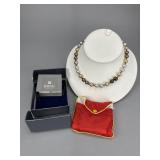 Kwan Collections Silver Clasp Pearl Necklace