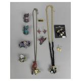 Off Park Jtv Figural Animal Brooches and Necklaces