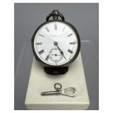 R. Squire & Son Bideford Fusee Silver Pocket Watch